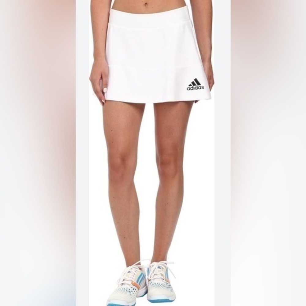 Adidas athletic white climalite pickle ball tennis skort size Medium